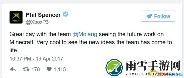 Spencer表示《我的世界》未来加入不一样的内容
