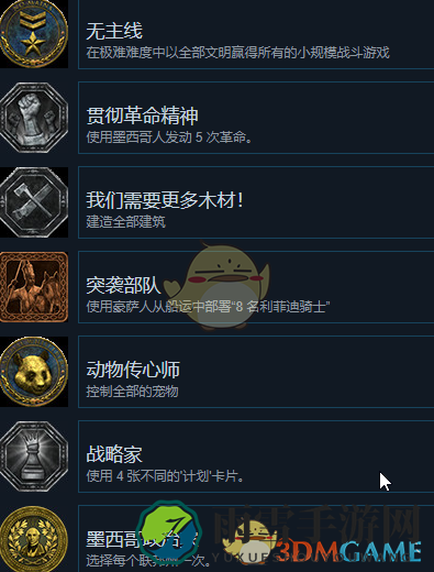 《帝国时代3：决定版》全成就一览